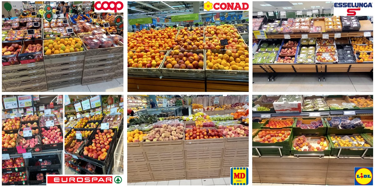 Pesche e nettarine: confezionato e brand guidano gli assortimenti